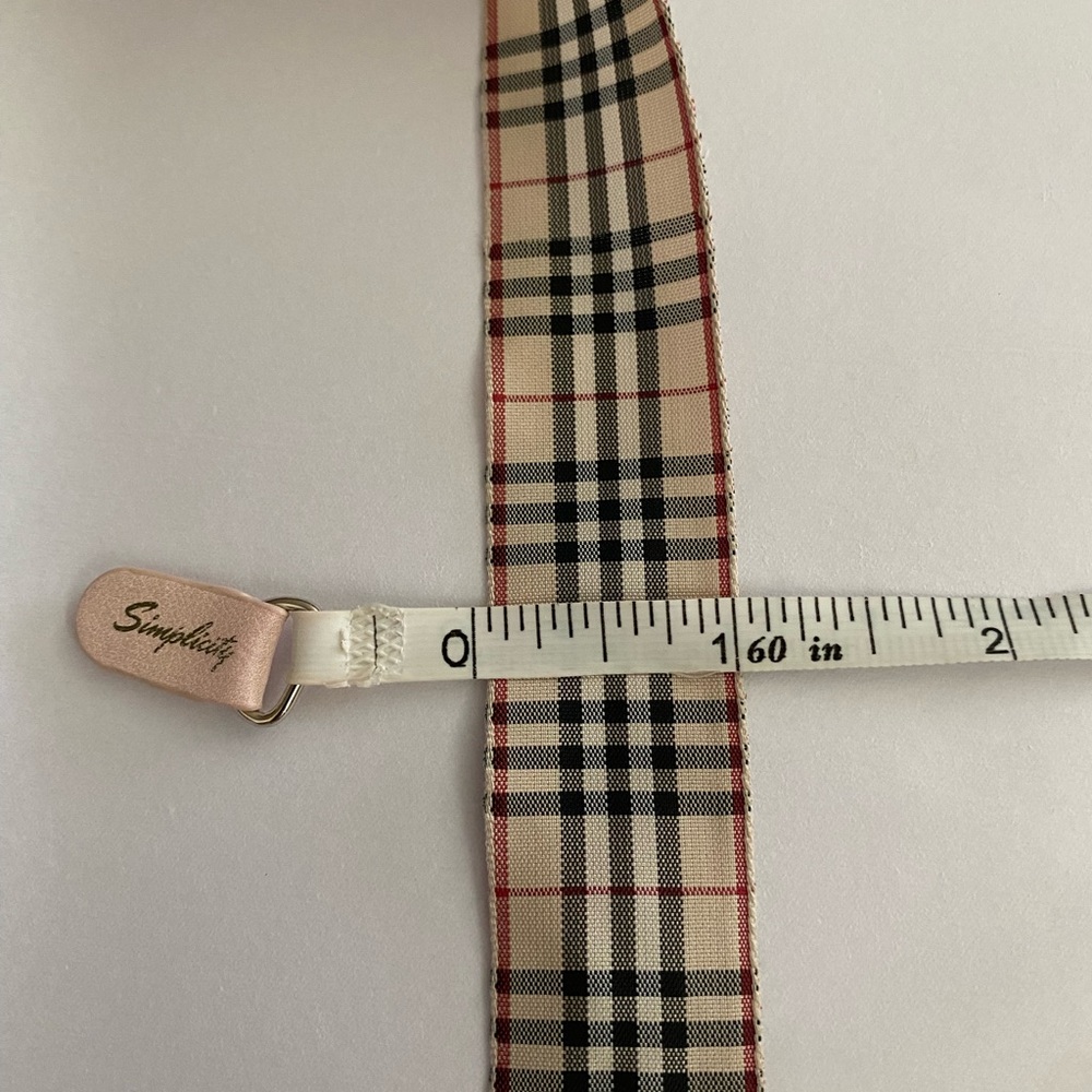 3 Yards Burberry Tartan Plaid Nova Check Ribbon - Picture 4 of 4